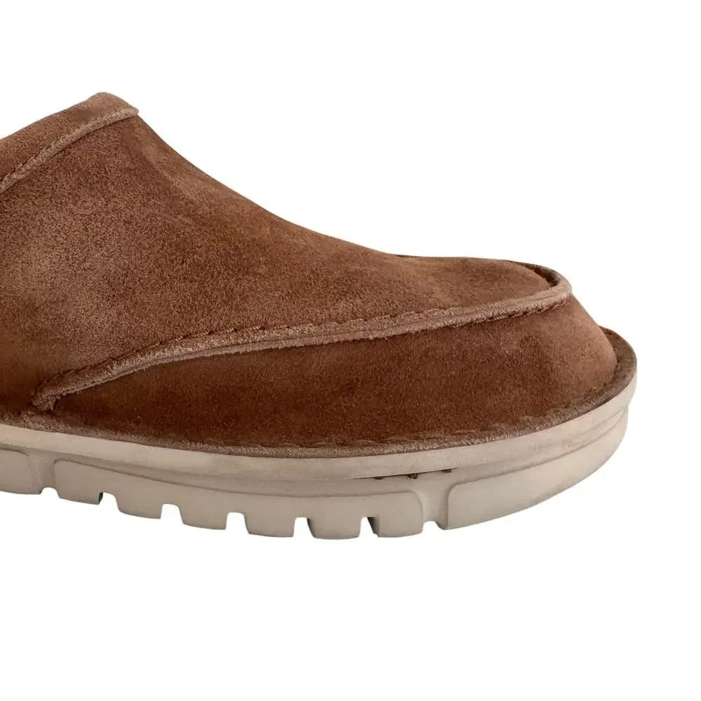 Vionic Mens Uptown Clog Tan Suede Slip On Mules Comfort Shoes Casual Preppy 8